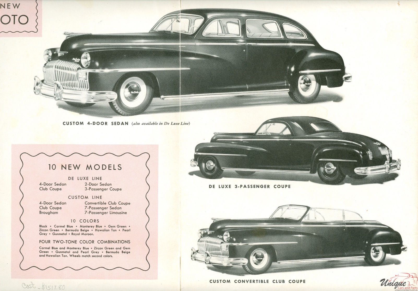 1946 DeSoto Brochure Page 2